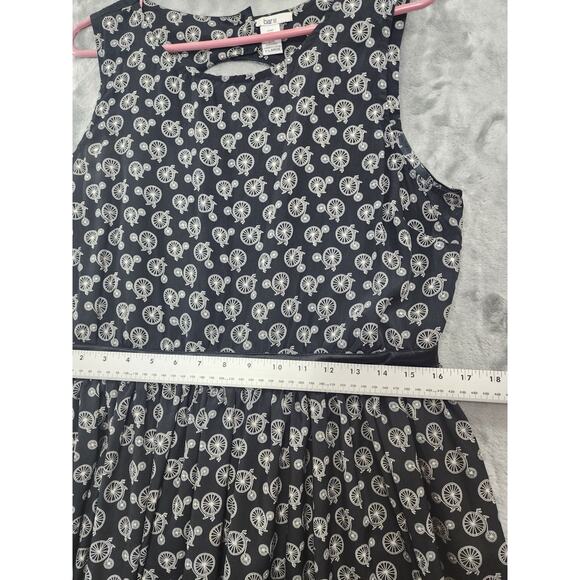 Bar lll Dress Womens XL Black Sleeveless Fit & Flare Chiffon Back Cutout Bicycle - Picture 9 of 11